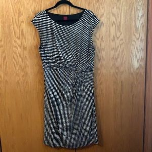 Women’s Black & White A-line Dress, Size XL